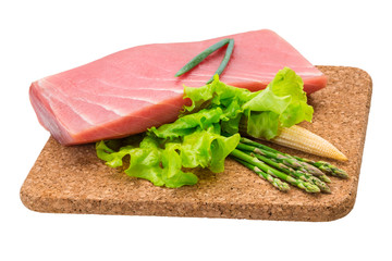 Tuna raw steak