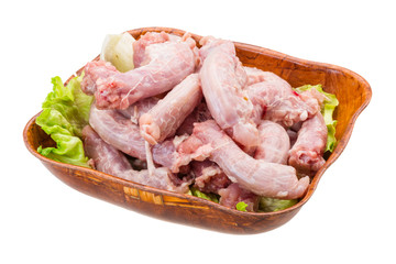 Raw chicken neck
