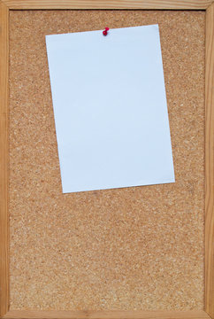 paper on notice board