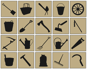 farm tool symbols