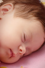 Cute funny infant baby sleep