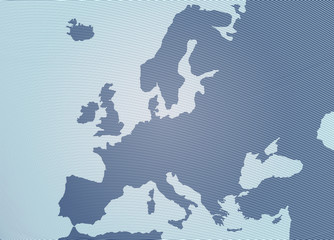 Çizgilerle Avrupa haritası