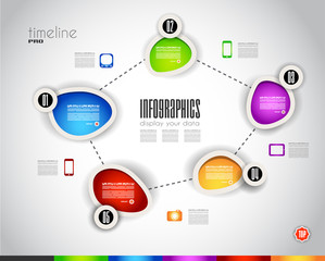 Obraz premium Infographic design template. 