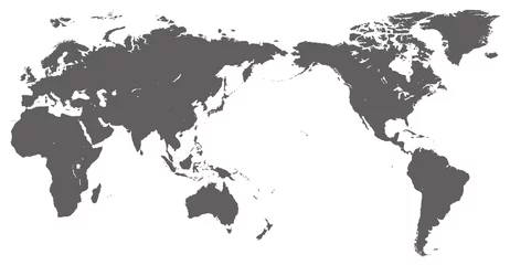 Deurstickers Wereldkaart --wereldkaart- © crtreasures