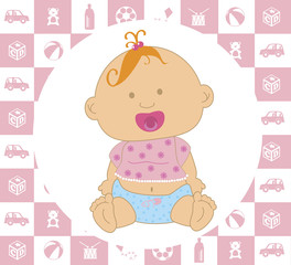 Fototapeta premium baby design