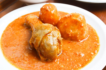 Chicken massaman curry.
