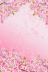 Obraz na płótnie Canvas 桜のイメージ背景