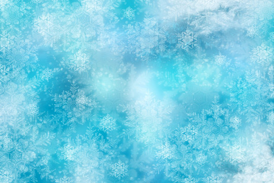 雪の結晶のイメージ背景