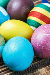 Colorful easter eggs