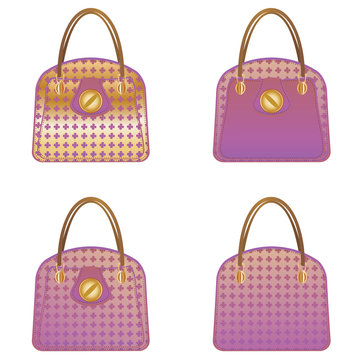 Purple handbags