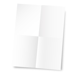 Unfolded paper sheet - Feuille de papier dépliée