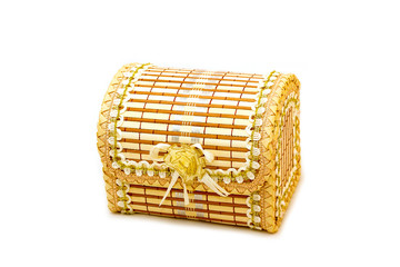 Wicker jewelry box