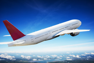 Airplane in the sky at day