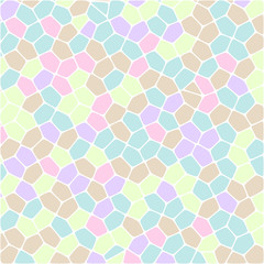 Abstract colorful Retro geometric hexagon