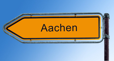 Strassenschild 7 - Aachen