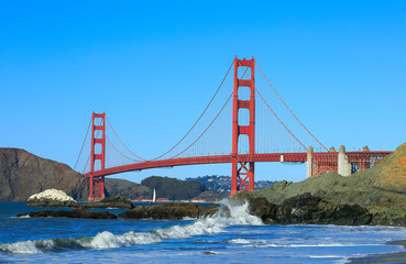Golden gate bridge - Powered by Adobe