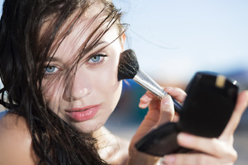 Obraz premium Portrait of young attractive woman