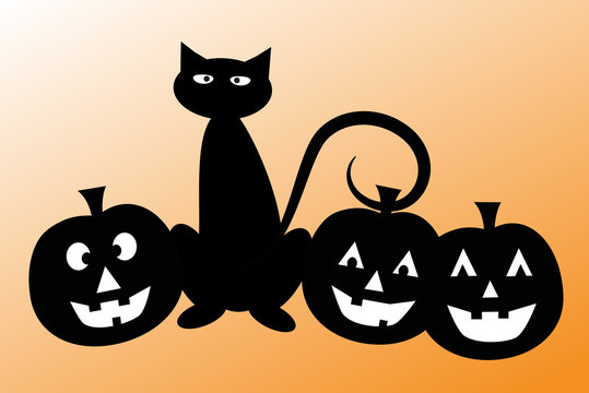 Halloween Cat Pumpkins