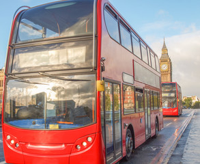 Red bus in london
