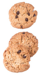 cookies. chocolate cookies on the background
