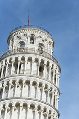 Fototapeta na wymiar Closeup Leaning Tower Pisa