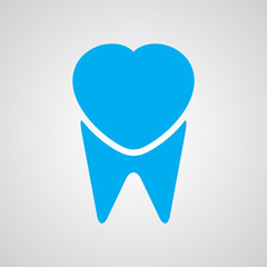 Tooth logo, vector illustration