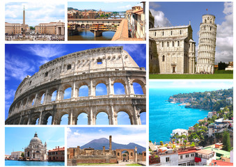 Obraz premium Famous places of Italy