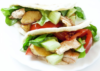 Chicken and Vegetables Kebab