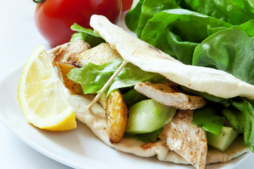 Chicken and Vegetables Kebab