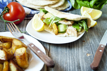 Chicken and Vegetables Kebab
