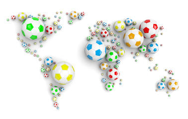 Soccer Ball World Map