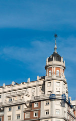 Obraz premium View of an old building in Madrid, Spain