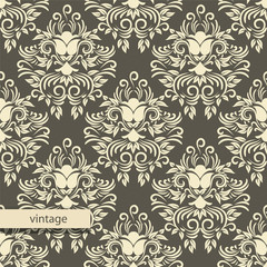 seamless wallpaper. vintage pattern.flower background