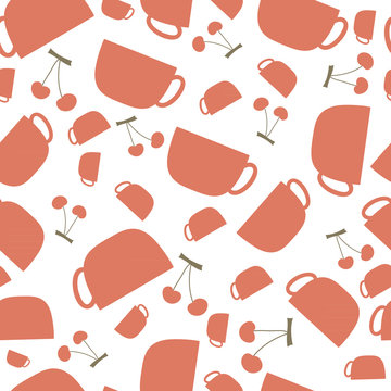 Cups Seamless Pattern