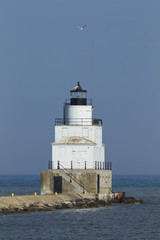 Fototapeta na wymiar Manitowoc Breakwater Lighthouse