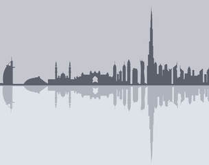 Dubai Skyline-Vector