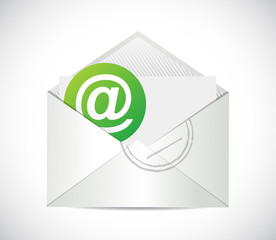 email communication. contact us illustration