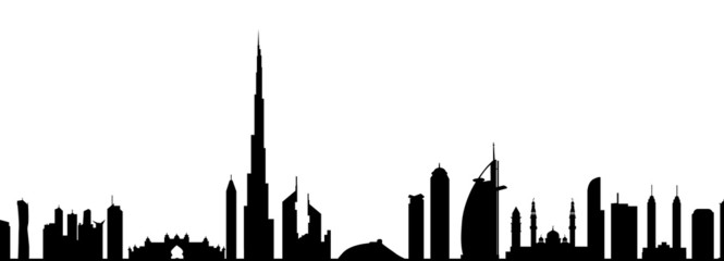 Dubai Skyline-Vector