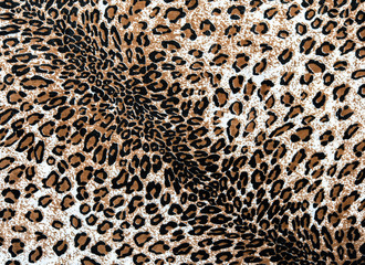 The fabric on striped leopard