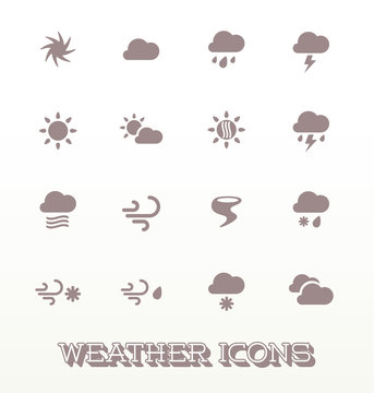 Vector Stock: Modern Weather Icons