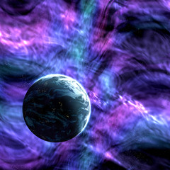 Fototapeta na wymiar Planet on the background of the cosmos