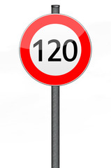 Verkehrszeichen 120 km/h