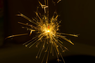 Obraz premium yellow sparkler