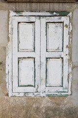 Obraz na płótnie Canvas Ancient window wooden texture background