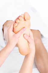 Fototapeta na wymiar Foot massage