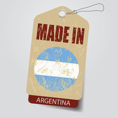 Made in Argentina . Tag .
