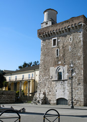 Lombard tower of the fortress of Rectors to Benevento