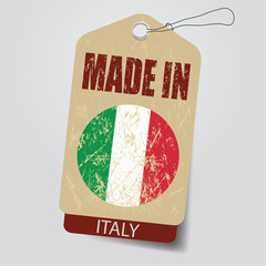 Made in  Italy  . Tag .