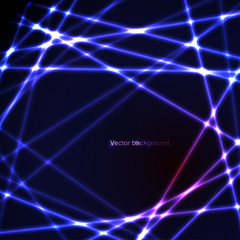 Abstract background with neon lights