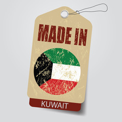 Made in  Kuwait   . Tag .